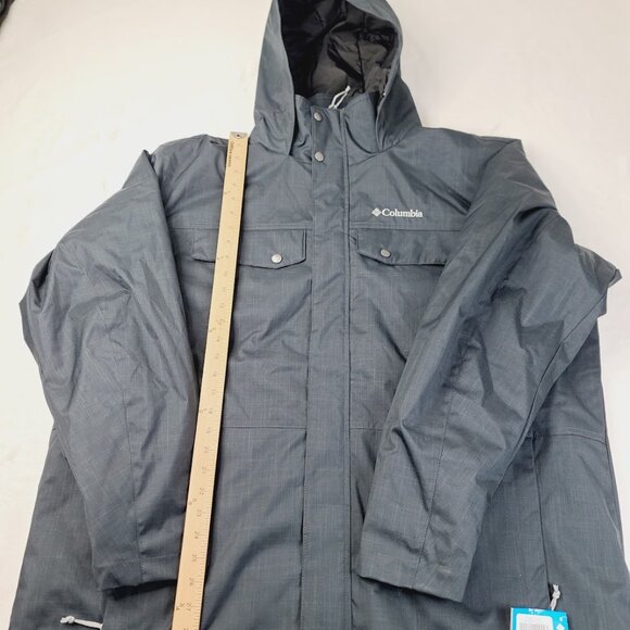 Columbia Men's Black Eagle Call Insulated Hooded Winter Snow Jacket Size XXL - Picture 4 of 8